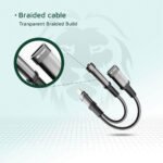 Green Lion GNEARADLTLAUXBK Lightning To Female Lightning + Female 3.5mm Converter - Image 4