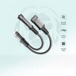 Green Lion GNEARADLTLAUXBK Lightning To Female Lightning + Female 3.5mm Converter - Image 5