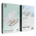 Green Lion GNMLDTCBSETWH 6in1 Multi-Functional Cable Set 65W Fast Charging - White - Image 2