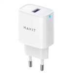 Havit ST922 Wall Charger Type-C Cable 22.5W Fast Charging - White - Image 2