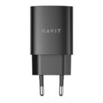 Havit ST932 Wall Charger PD Type-C + USB + Type-C Cable 30W Fast Charging - Black - Image 2