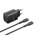Havit ST932 Wall Charger PD Type-C + USB + Type-C Cable 30W Fast Charging - Black - Image 3