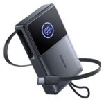 Joyroom Elva Series JR-PR1 Mini Power Bank Type-C 22.5W 10000mAh Built-in Retractable Type-C Cable - Black - Image 2