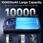 Joyroom JR-QP191 Mini Power Bank USB + 2x Type-C 22.5W Fast Charging 10000mAh - Black - Image 9