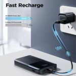 Joyroom JR-QP191 Mini Power Bank USB + 2x Type-C 22.5W Fast Charging 10000mAh - Black - Image 10