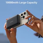 Joyroom JR-W020 Magnetic Wireless Power Bank USB + Type-C 20W Fast Charging 10000mAh - Black - Image 7
