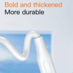 Kivee Basike CT12-1C USB To Type-C Cable 6A 120W Fast Charging 1m - White - Image 3