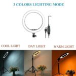 LJJ-26 LED Selfie Ring Light 26cm With Phone Holder - Image 4