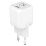 Lavvento MP535 Mini GaN Wall Charger Type-C + Type-C Cable 25W Fast Charging - White - Image 6