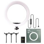 M36E LED Selfie Ring Light 36cm With Triple Phone Holder - Image 4