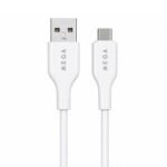 MEGA USB To Type-C Cable 3.5A Fast Charging 1m - White