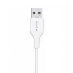 MEGA USB To Type-C Cable 3.5A Fast Charging 1m - White - Image 2