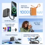Oraimo PowerNova L11 OPB-7103C Power Bank USB + Type-C 22.5W Fast Charging 10000mAh Built-In Type-C Cable - Image 4