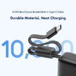 Oraimo PowerNova L11 OPB-7103C Power Bank USB + Type-C 22.5W Fast Charging 10000mAh Built-In Type-C Cable - Image 10