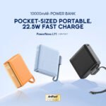 Oraimo PowerNova L11 OPB-7103C Power Bank USB + Type-C 22.5W Fast Charging 10000mAh Built-In Type-C Cable - Image 5