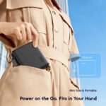 Oraimo PowerNova L21 OPB-7203C Power Bank USB + Type-C 30W Fast Charging 20000mAh Built-In Type-C Cable - Black - Image 4