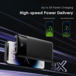Oraimo Toast 22.5 Byte OPB-7100Q Power Bank 2x USB + Type-C + Micro 22.5W Fast Charging 10000mAh - Black - Image 11