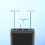 Philips DLP7721C/00 Power Bank 2x USB + Type-C + Micro 20W Fast Charging 20000mAh - Black - Image 5