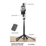 Plokama AUTO-A7 PRO AI Face Tracking Foldable Tripod LED Selfie Stick - Image 4