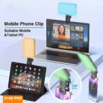 Plokama U160 PRO RGB Phone Clip LED Selfie Ring Light - Image 4