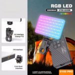Plokama U160 PRO RGB Phone Clip LED Selfie Ring Light - Image 5