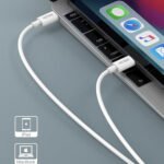 RSILOU R2008-001 Type-C To Type-C Cable 240W Fast Charging 1m - White - Image 3