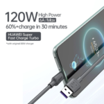 RSILOU R2029-001 USB To Type-C Cable 120W Fast Charging 1.2m - Black - Image 6