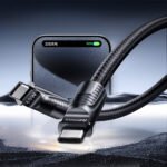 Remax C29 (C-C) Lanyard Type-C To Type-C Cable 65W Fast Charging 0.3m - Black - Image 4