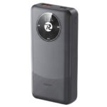 Remax RPP-38 Power Bank 1x USB + 1x Type-C 20W+22.5W Fast Charging 20000mAh Built-In 2 Cables - Black