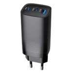 Smart Gate SGCH-65CCAGaNB Wall Charger USB + 2x Type-C 65W Fast Charging - Black
