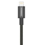 Systemmax N29 Type-C To Lightning Cable 30W Fast Charging 1m - Black - Image 3