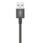 Systemmax N31 USB To Lightning Cable 30W Fast Charging 1m - Black - Image 2
