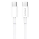 Systemmax P28 Type-C To Type-C Cable 60W Fast Charging 1m - White