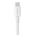 Systemmax P31 USB To Lightning Cable 30W Fast Charging 1m - White - Image 2