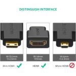 Ugreen 20101 Mini HDMI Male to HDMI Female Converter - Image 3