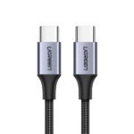 Ugreen 50150 PD Type-C To Type-C Cable 3A 60W Fast Charging 1m - Gray x Black