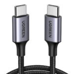 Ugreen 50150 PD Type-C To Type-C Cable 3A 60W Fast Charging 1m - Gray x Black - Image 2