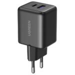 Ugreen 65014 GaN Wall Charger PD Type-C + USB 30W Fast Charging - Black