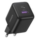 Ugreen 65014 GaN Wall Charger PD Type-C + USB 30W Fast Charging - Black - Image 3
