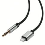 X-Scoot XS-515 Lightning To 3.5mm AUX Audio Cable 1m - Black - Image 3
