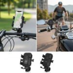 X-Scoot XS-813 Bicycle & Motorcycle Phone Holder 360° Full Rotation - Black - Image 6