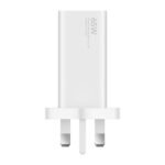 Xiaomi AD652GUK GaN Wall Charger Type-C + USB + Type-C Cable 65W Fast Charging - White - Image 3