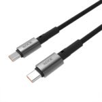 iLock 5089 Type-C To Type-C Cable 65W Fast Charging 1m - Black - Image 3