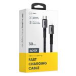 iLock 5090 Type-C To Lightning Cable 30W Fast Charging 1m - Black - Image 4
