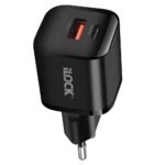 iLock 5094 GaN Wall Charger PD Type-C + QC3.0 USB 30W Fast Charging - Black