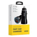 iLock 5096 Car Charger PD Type-C + QC3.0 USB 60W Fast Charging - Black - Image 5