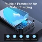Joyroom JR-QP192 Power Bank 2x USB + Type-C + Micro 22.5W Fast Charging 20000mAh - Black - Image 9