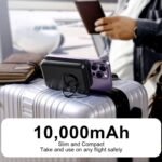 Joyroom JR-W050 Magnetic Wireless Power Bank with Ring Holder USB + Type-C 20W Fast Charging 10000mAh - Image 7