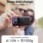 Joyroom JR-W050 Magnetic Wireless Power Bank with Ring Holder USB + Type-C 20W Fast Charging 10000mAh - Image 9