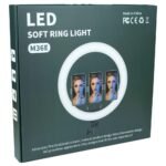 M36E LED Selfie Ring Light 36cm With Triple Phone Holder - Image 5